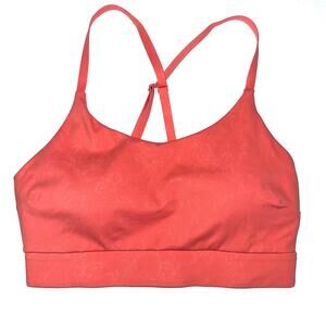 Tavi Noir Poppy Floral Coral Orange Sports Bra Size Small